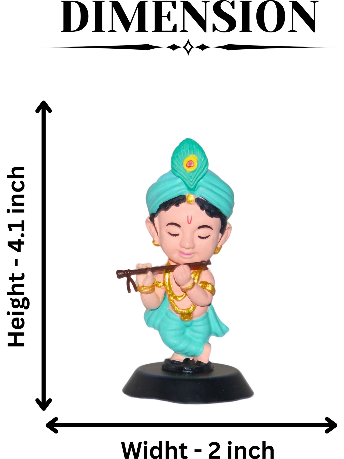 Peaceful Krishna Mini Idol