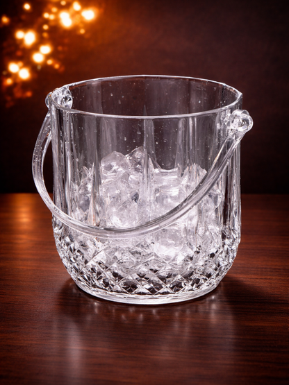 Crystal Cut Ice Bucket
