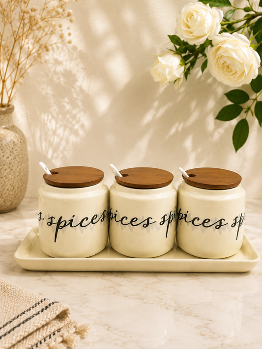 Script Spice Jar Set