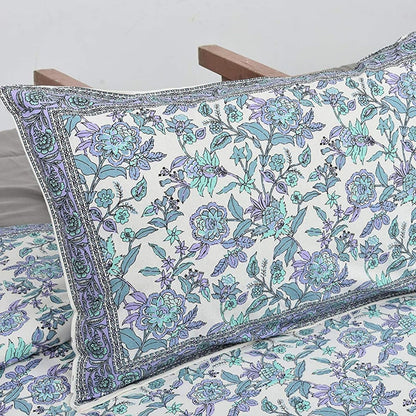Aangan Phool – Ethnic Jaipuri Printed Bedsheet Set with Pillow Covers