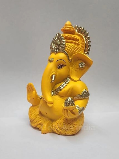 Yellow Ganesha Idol