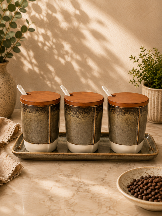 Rustic Spice Jars