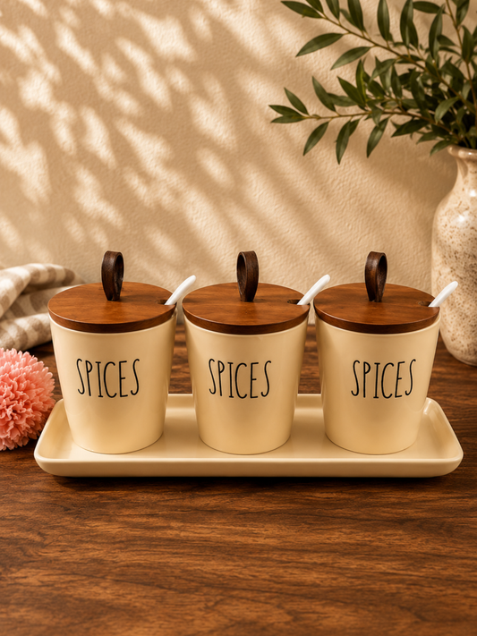Rustic Loop Pickle Jar Set with Tray (Set of 3)