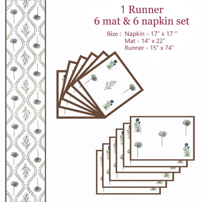 Meadow Bloom Table Mat Set