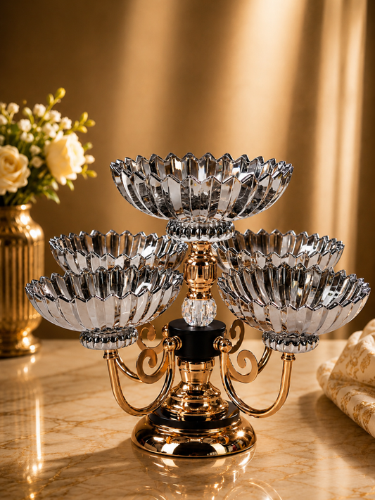 Royal Bloom 5-Bowl Crystal Stand