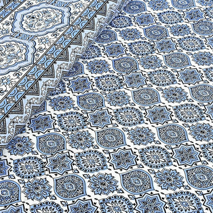 Floral Haveli – Ethnic Jaipuri Printed Bedsheet Set with Pillow Covers