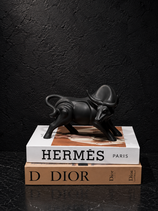 Artistic Bull Figurine