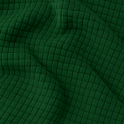 Forest Green - Solid Waffle Cotton Soft Towel Set : 1 Bath Towel and 2 Hand Towels