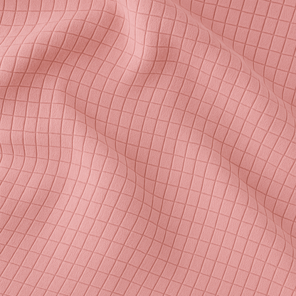 Rosewood Pink - Solid Waffle Cotton Soft Towel Set : 1 Bath Towel and 2 Hand Towels