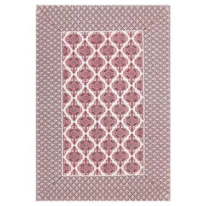 Ethnic Grace Sanganeri Single Bedsheet with 1 Pillow Cover Printed Flat Bed Sheet (60" x 90")