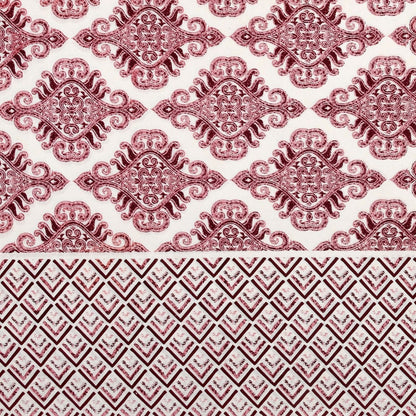 Ethnic Grace Sanganeri Single Bedsheet with 1 Pillow Cover Printed Flat Bed Sheet (60" x 90")