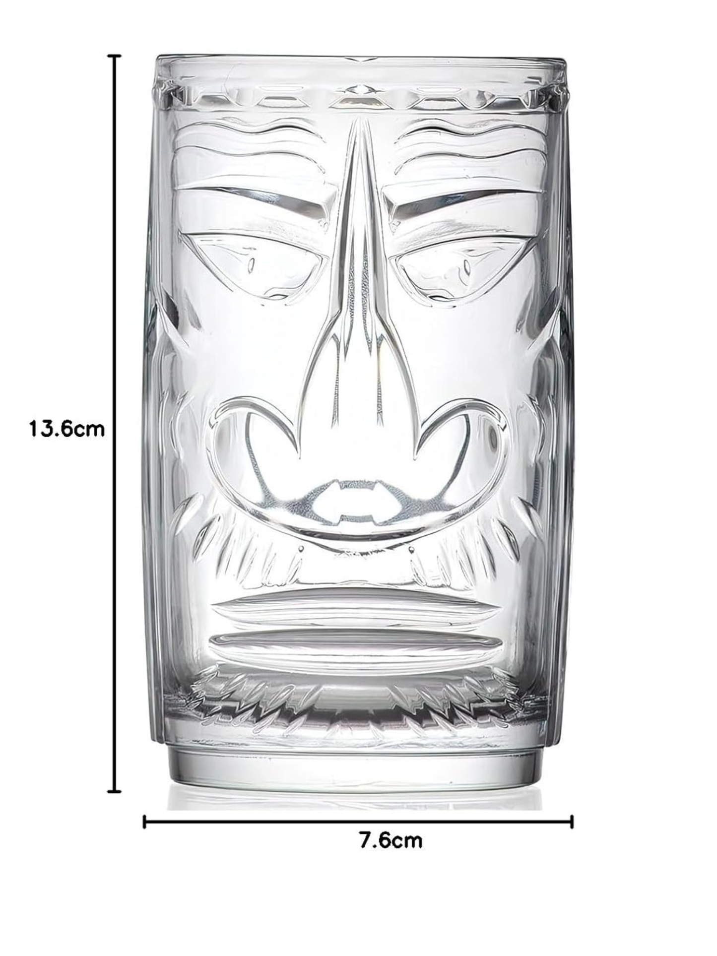 Mystic Face Tiki Glass