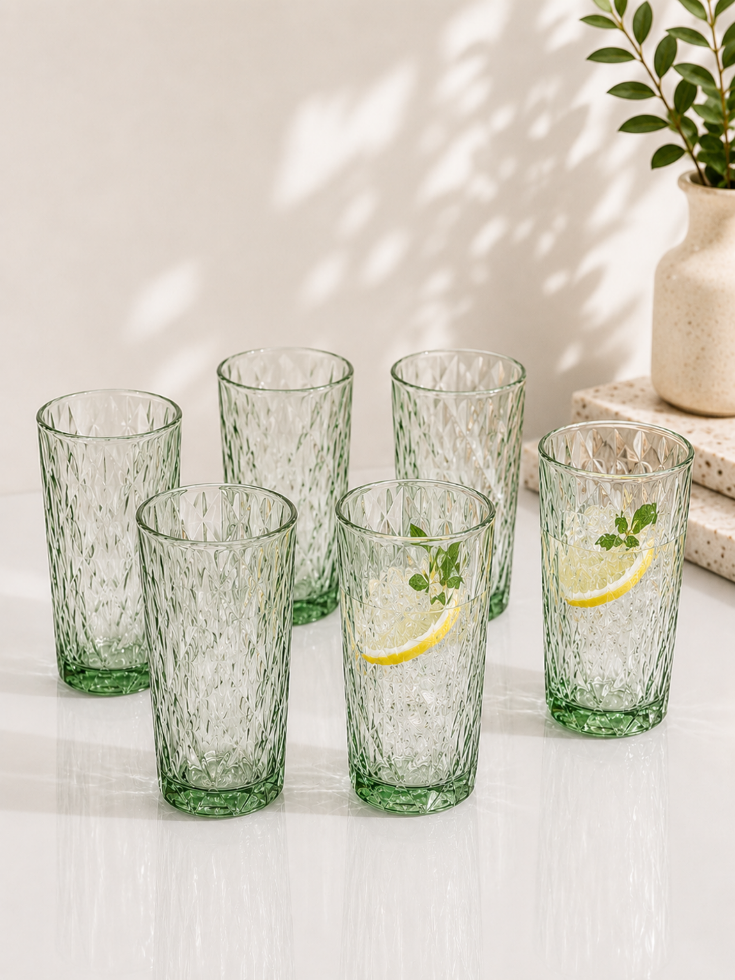 Aura Crystal Glass Set of 6