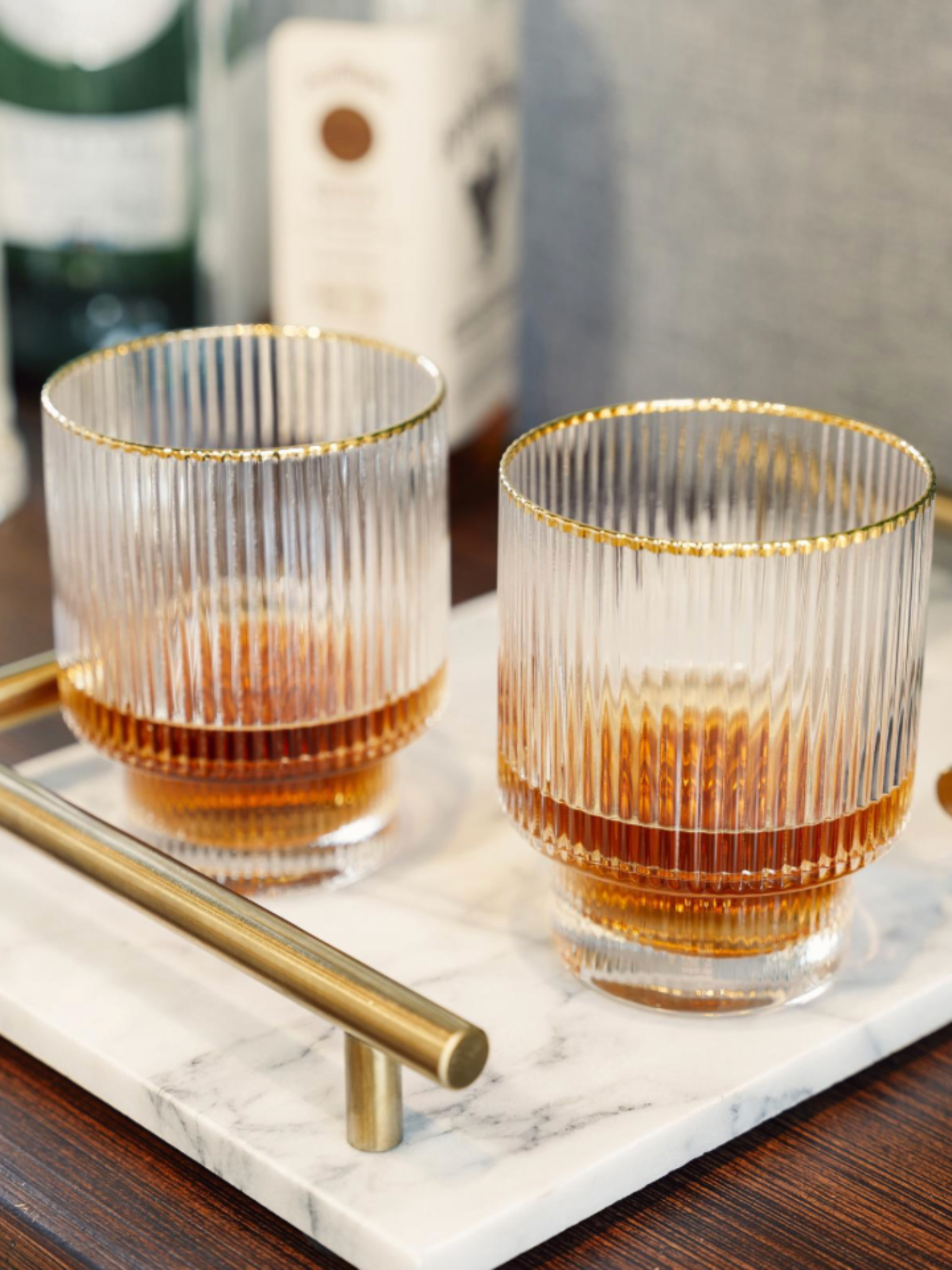 Luxe Ribbed Glass