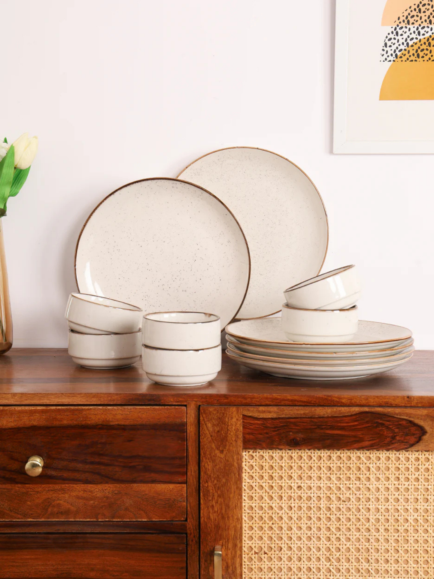 Warm Earth Studio Pottery Ceremic Dinner Set