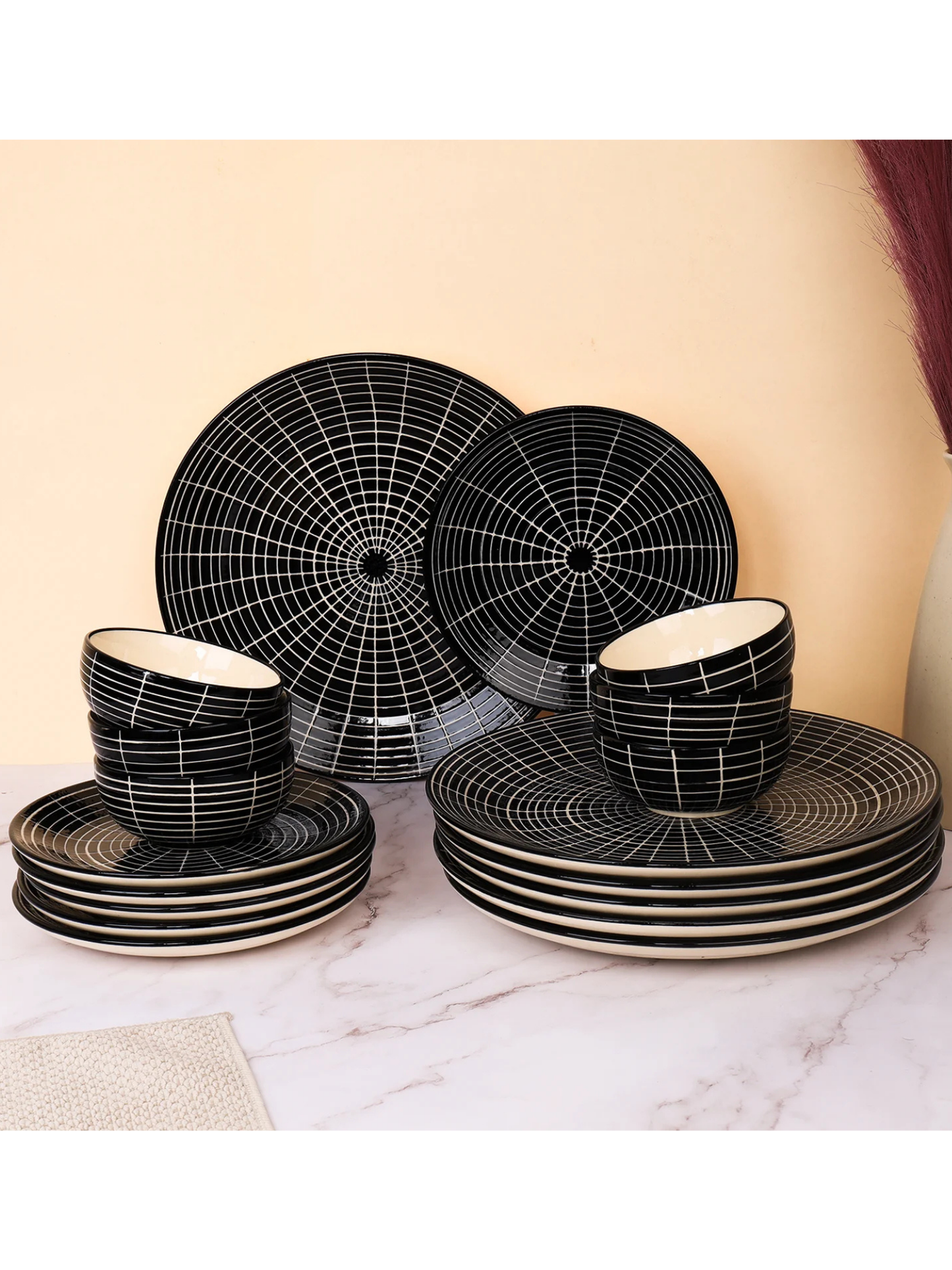Vector Black Studio Pottery Ceremic Dinner Set