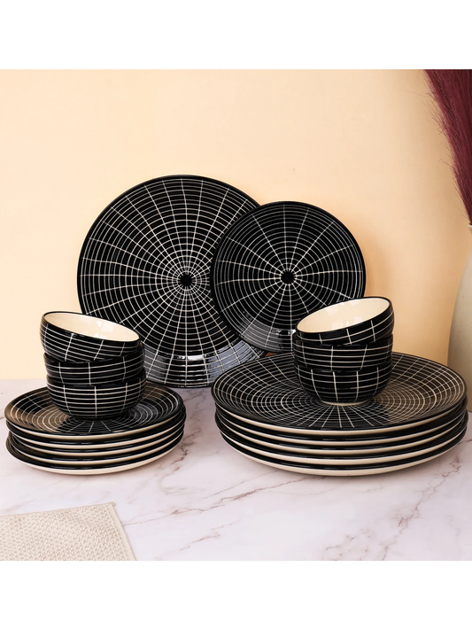 Vector Black Studio Pottery Ceremic Dinner Set