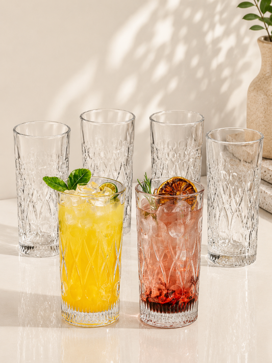 Diamond Cut Drinkware Set Of 6