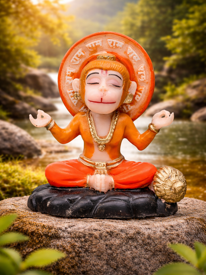 Meditating Hanuman Idol