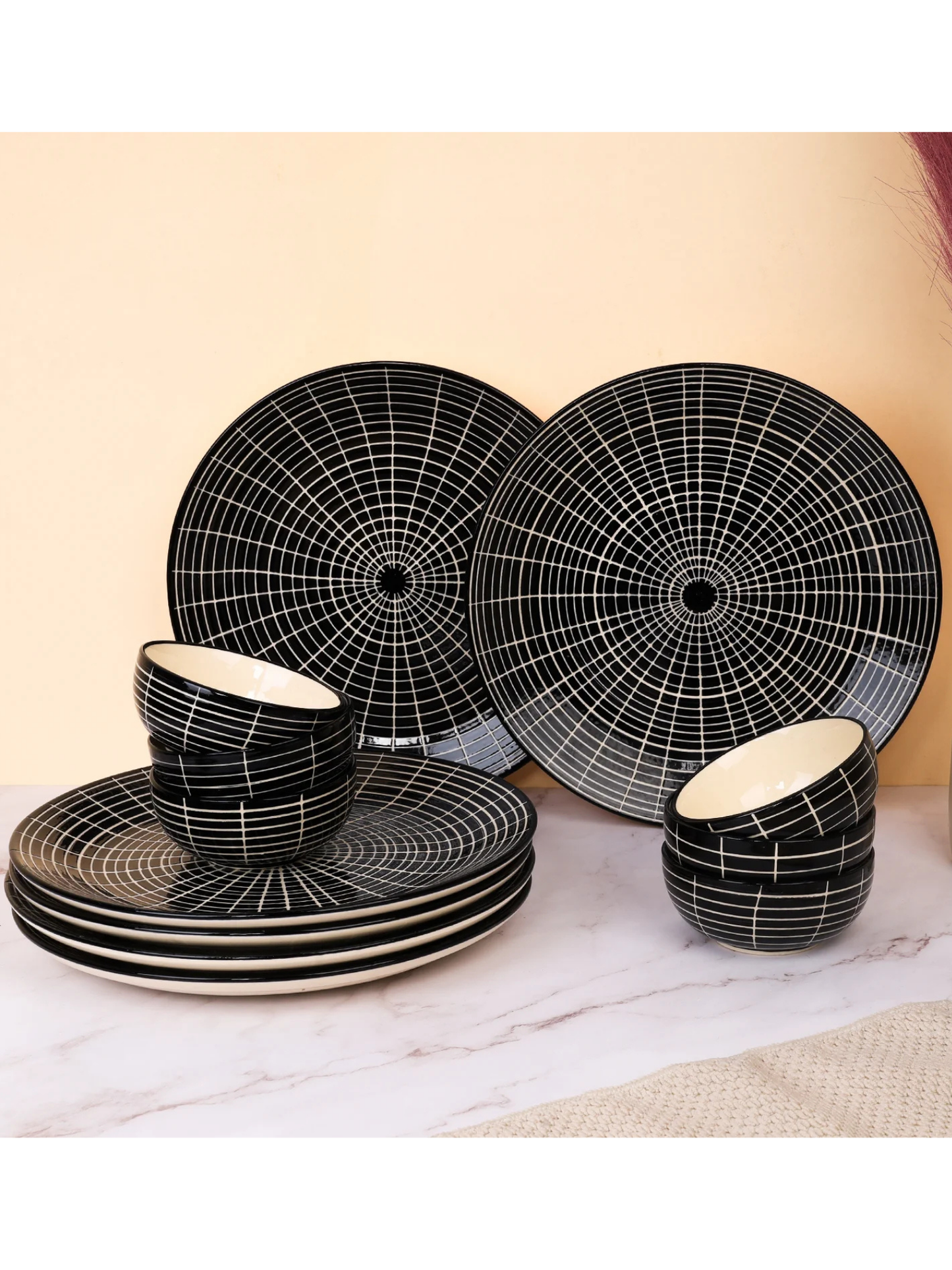 Vector Black Studio Pottery Ceremic Dinner Set