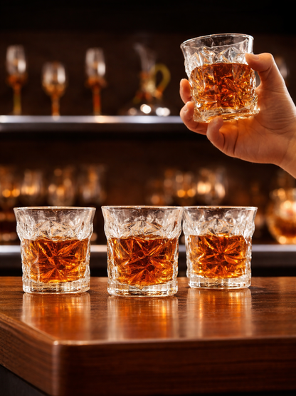 Radiant Cut Crystal Glass (Set of 6)
