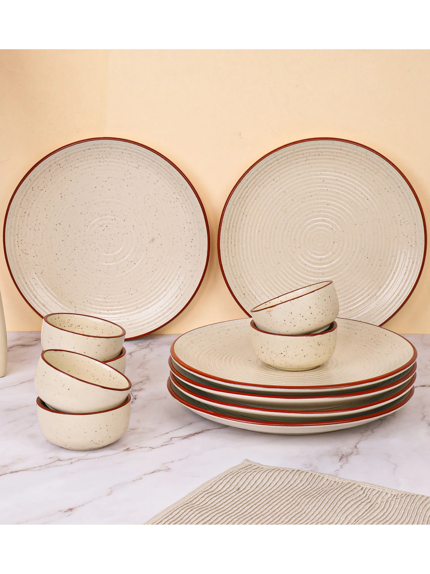Terra Rim Studio Pottery Ceremic Dinner Set