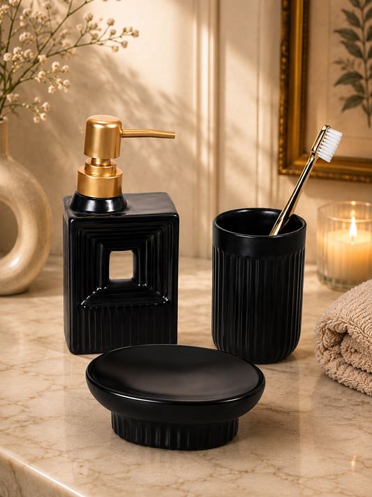 Noir Luxe Bathroom Set