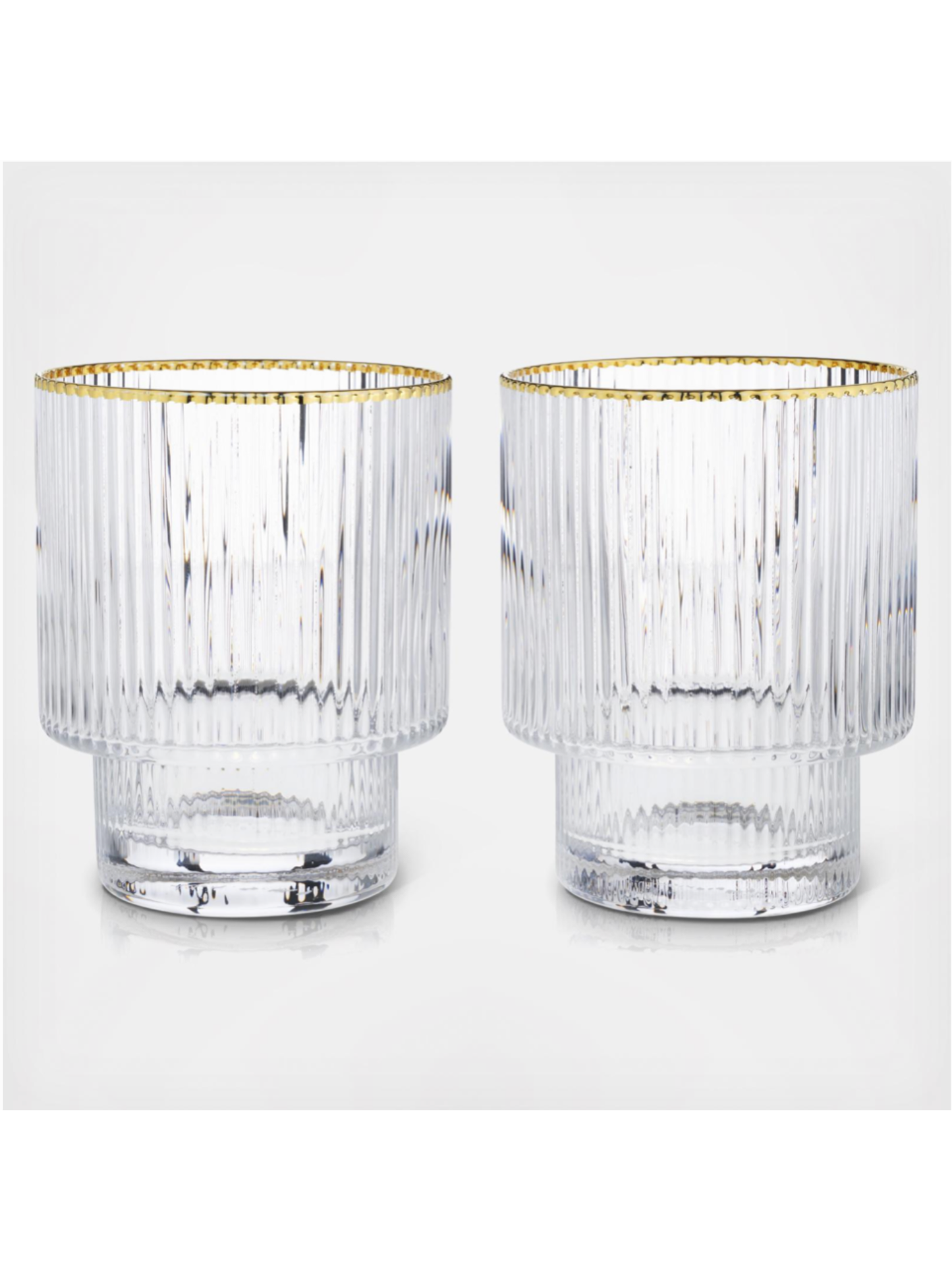 Luxe Ribbed Glass