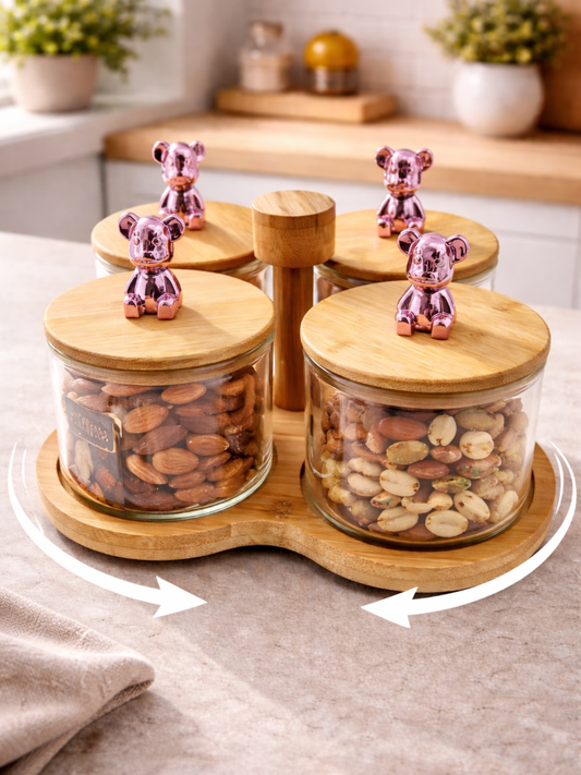 Twirl Treats Rotating Snack Jar Set