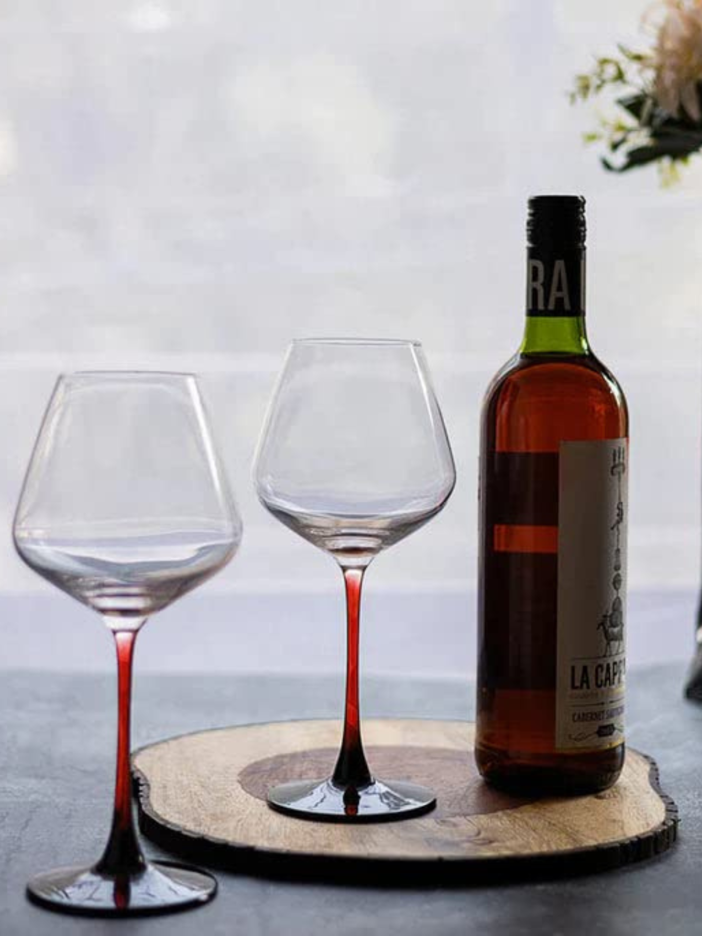 Crimson Stem Wine Glass (470 ML)