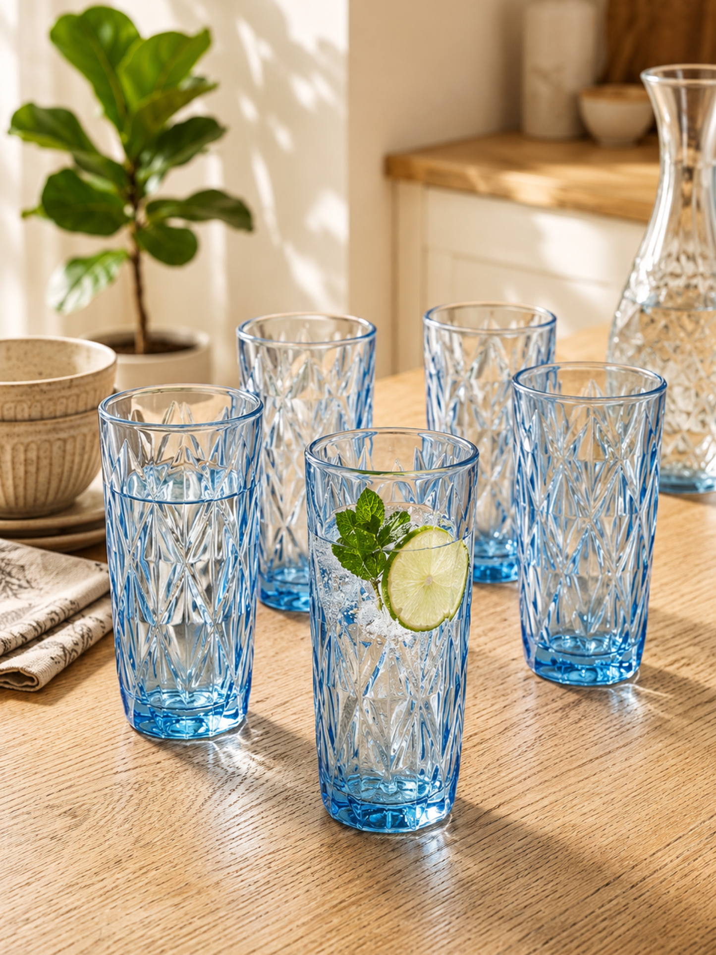 Aura Crystal Glass Set of 6