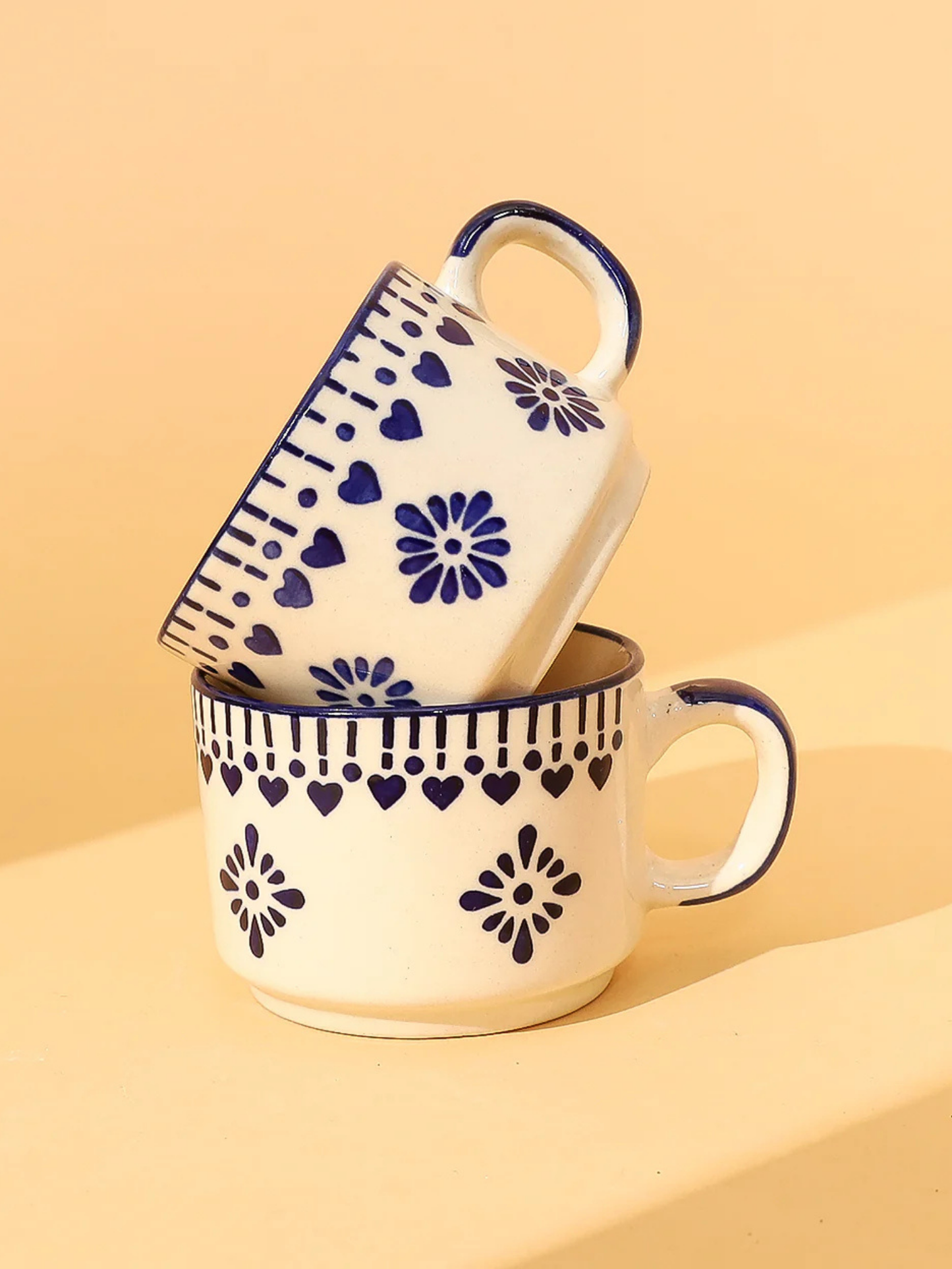 Classic Indigo Cups (Set Of 6)