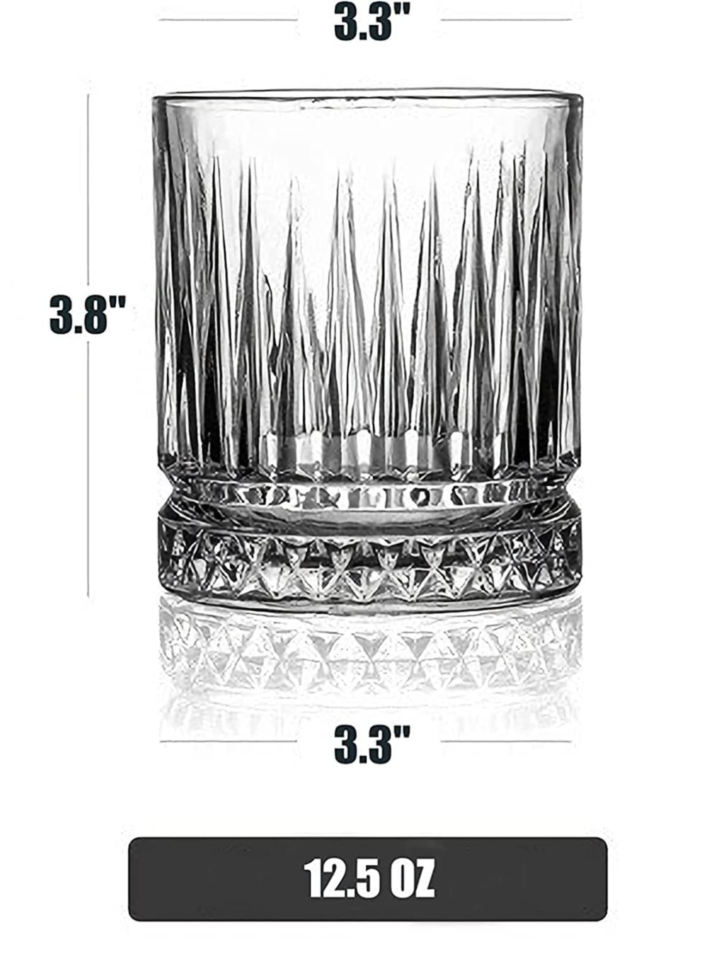 Classic Ribbed Crystal Glass