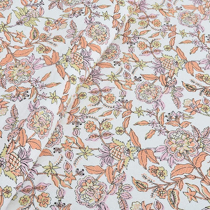 Phoolwadi Essence– Ethnic Jaipuri Printed Bedsheet Set with Pillow Covers
