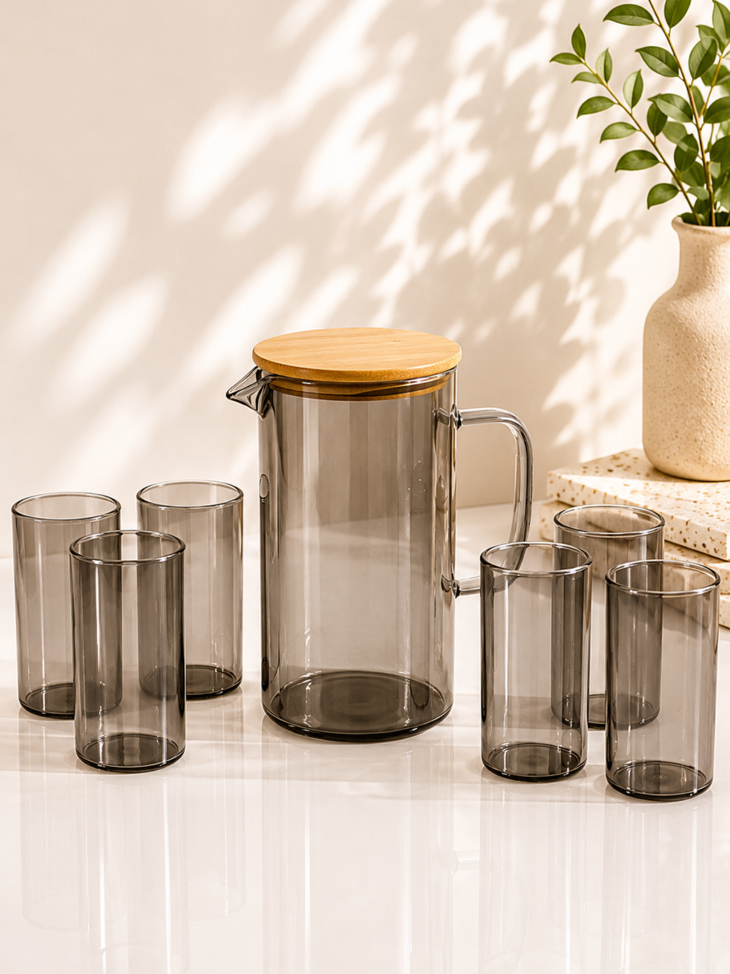 Smoke Luxe Jug & Glass Set
