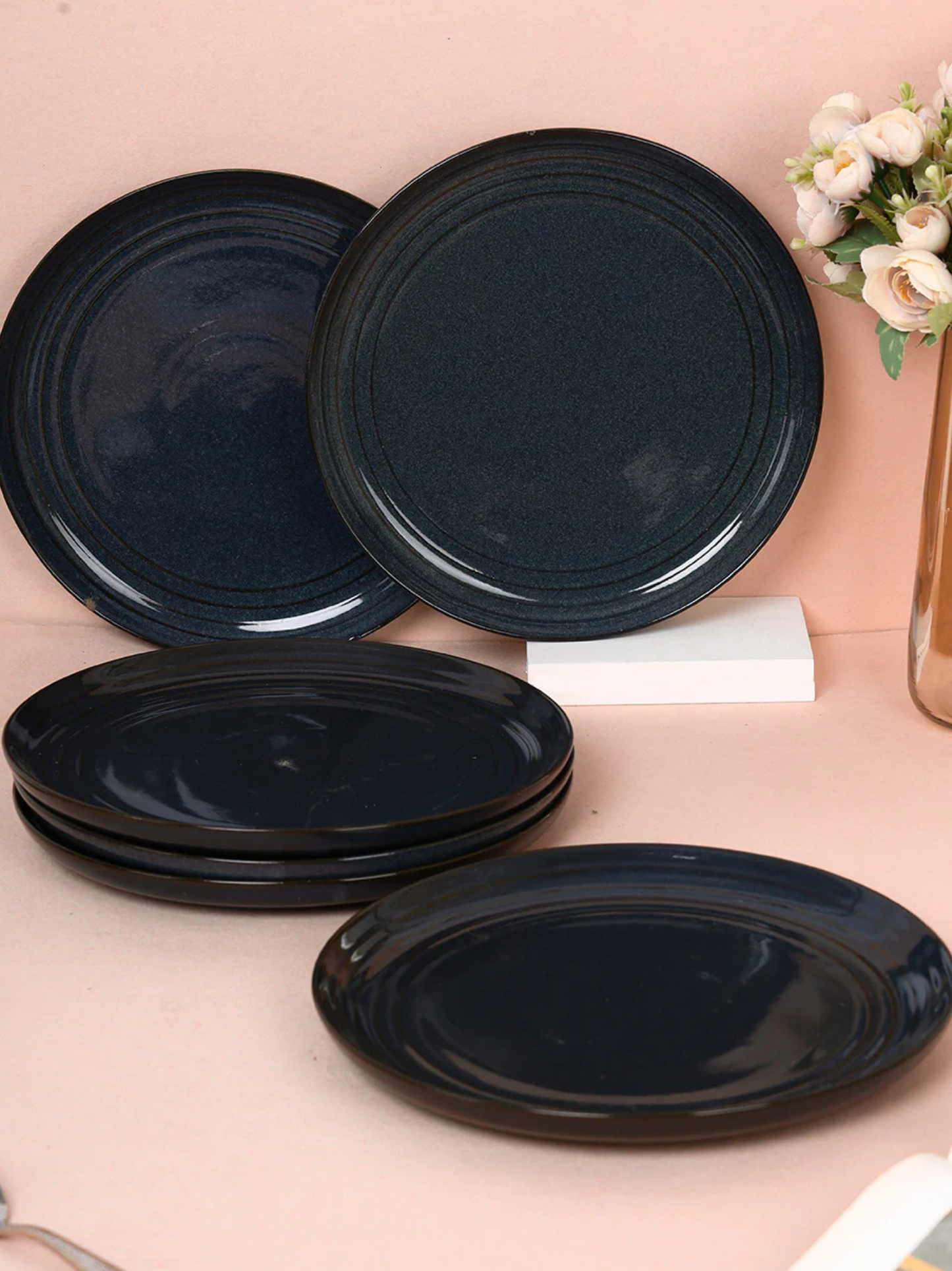 Celestial Blue Studio Pottery Ceremic Dinner Set