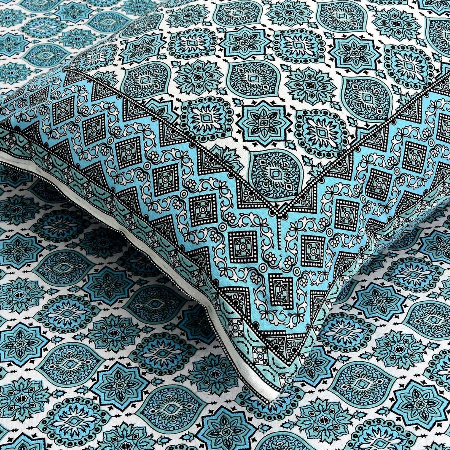 Rajasthan Reverie– Ethnic Jaipuri Printed Bedsheet Set with Pillow Covers
