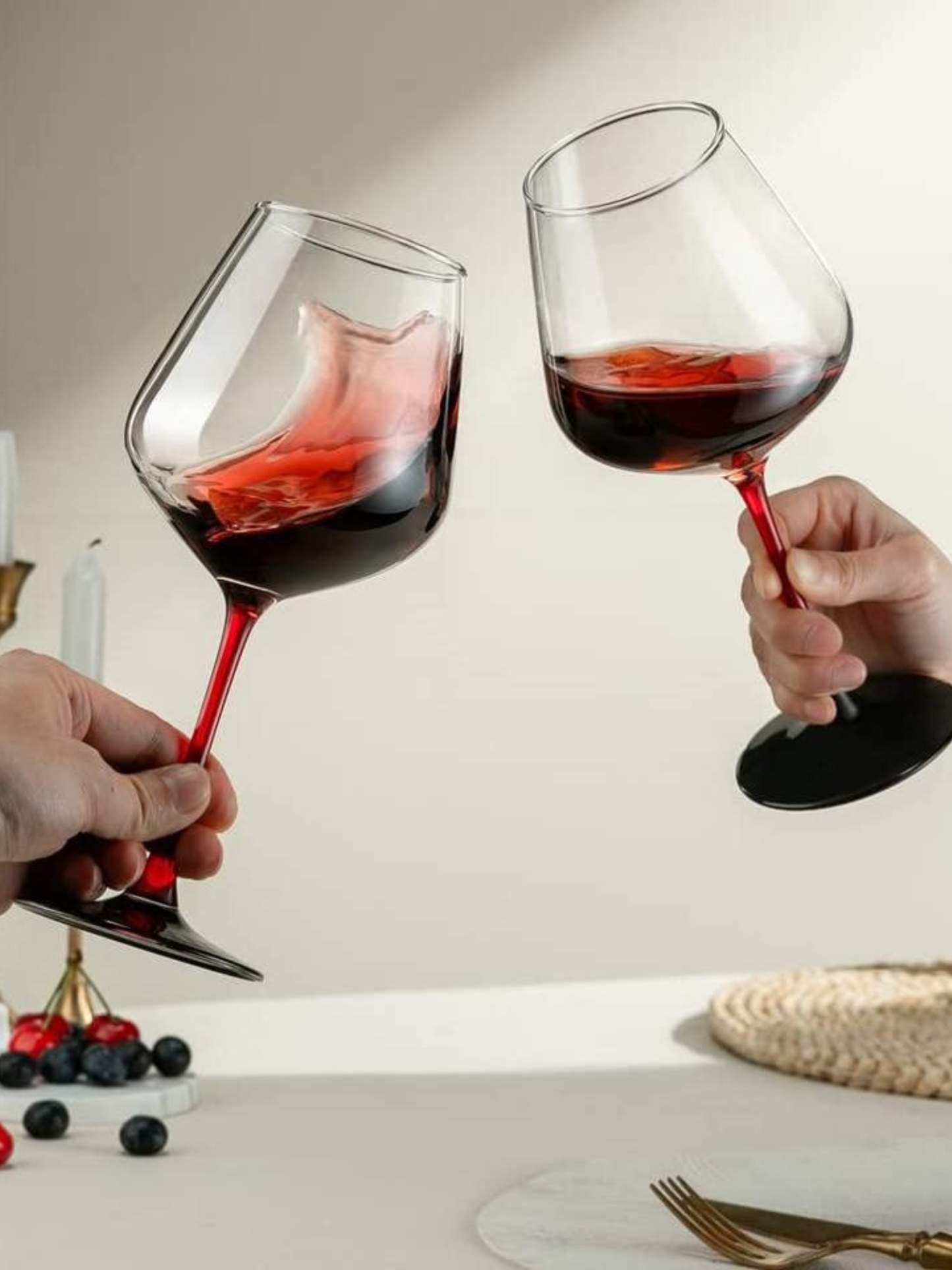 Crimson Stem Wine Glass (470 ML)