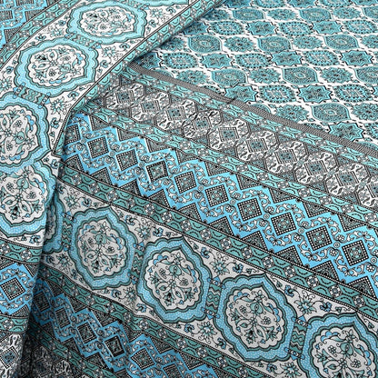 Rajasthan Reverie– Ethnic Jaipuri Printed Bedsheet Set with Pillow Covers