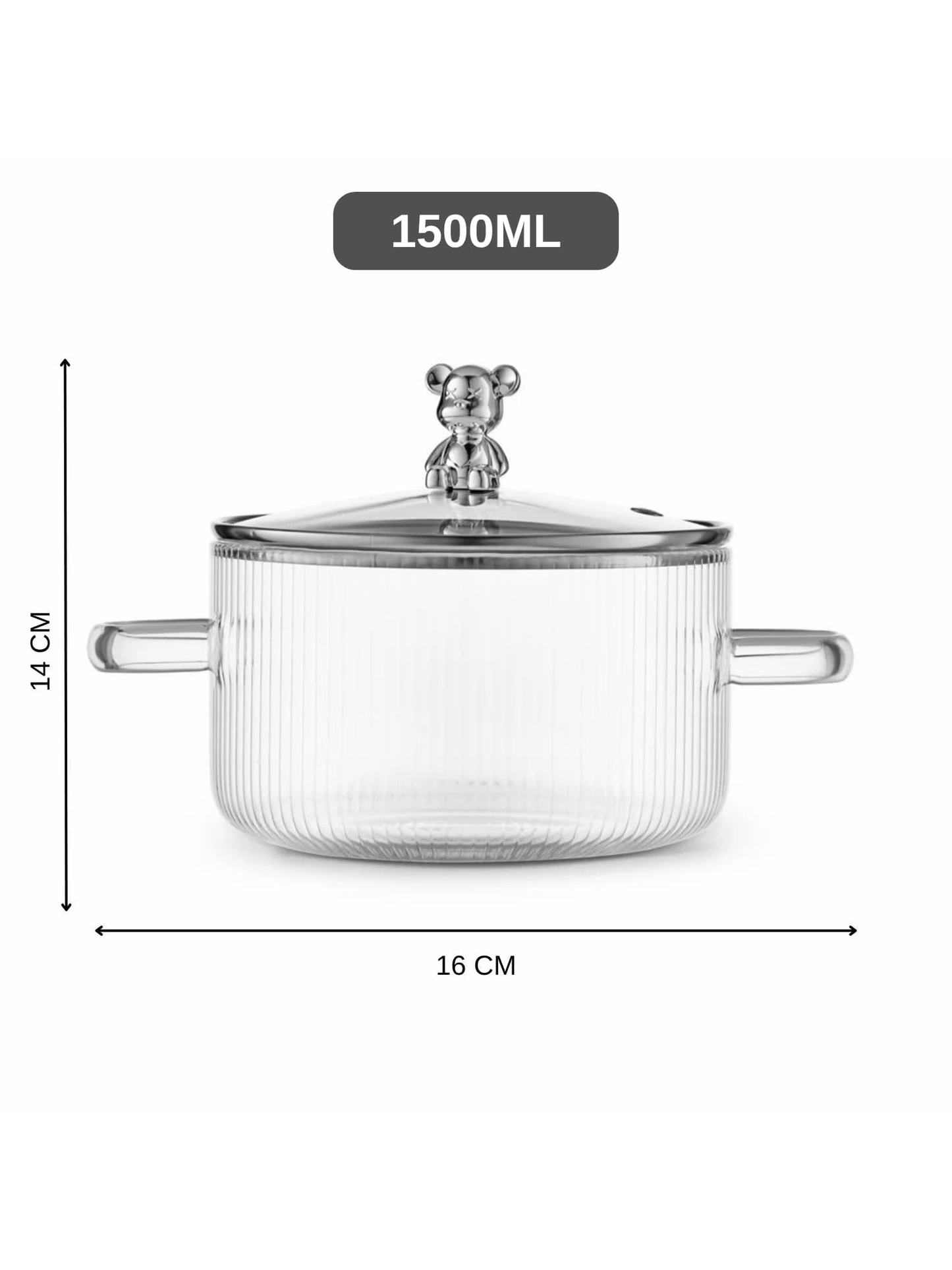 Crystal Bear Cooking Bowl (1.5 Ltr)
