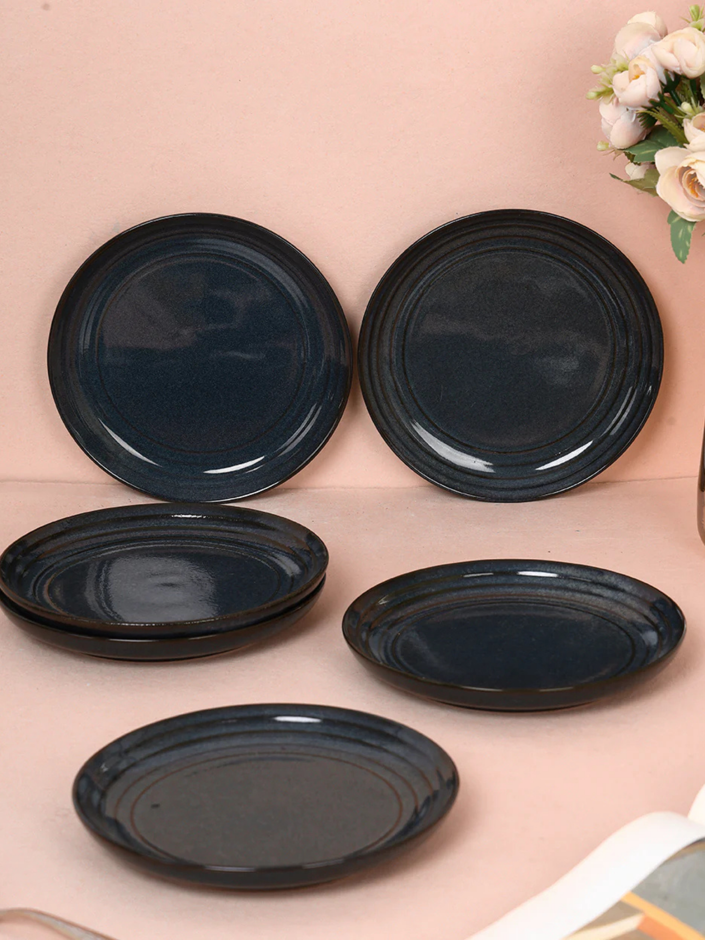 Celestial Blue Studio Pottery Ceremic Dinner Set