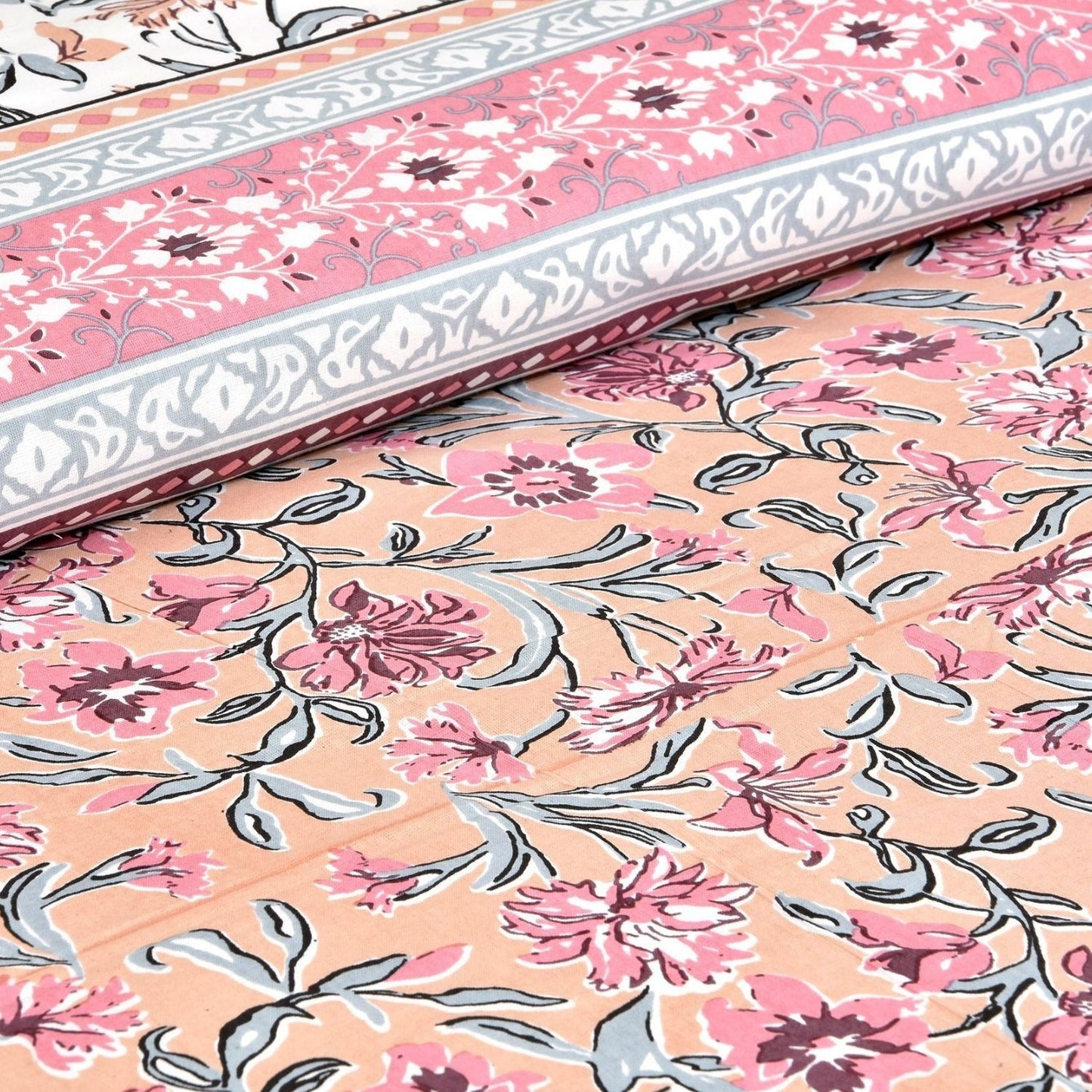 Ghar Angan – Ethnic Jaipuri Printed Bedsheet Set with Pillow Covers