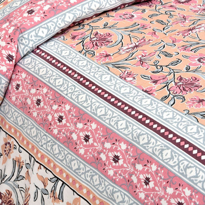 Ghar Angan – Ethnic Jaipuri Printed Bedsheet Set with Pillow Covers
