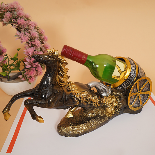 Golden Chariot Horse