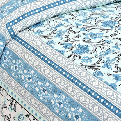 Haveli Romance – Ethnic Jaipuri Printed Bedsheet Set with Pillow Covers