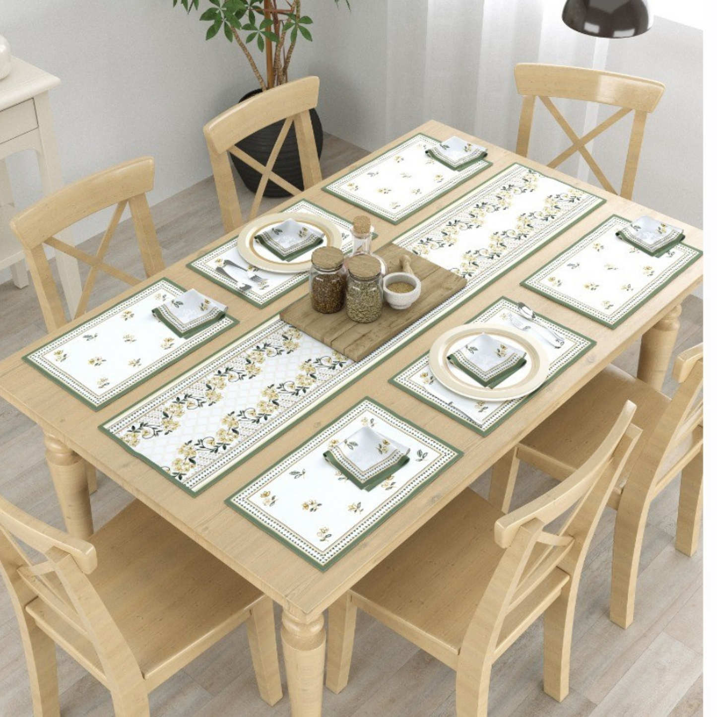 Floral Path Table Mat Set