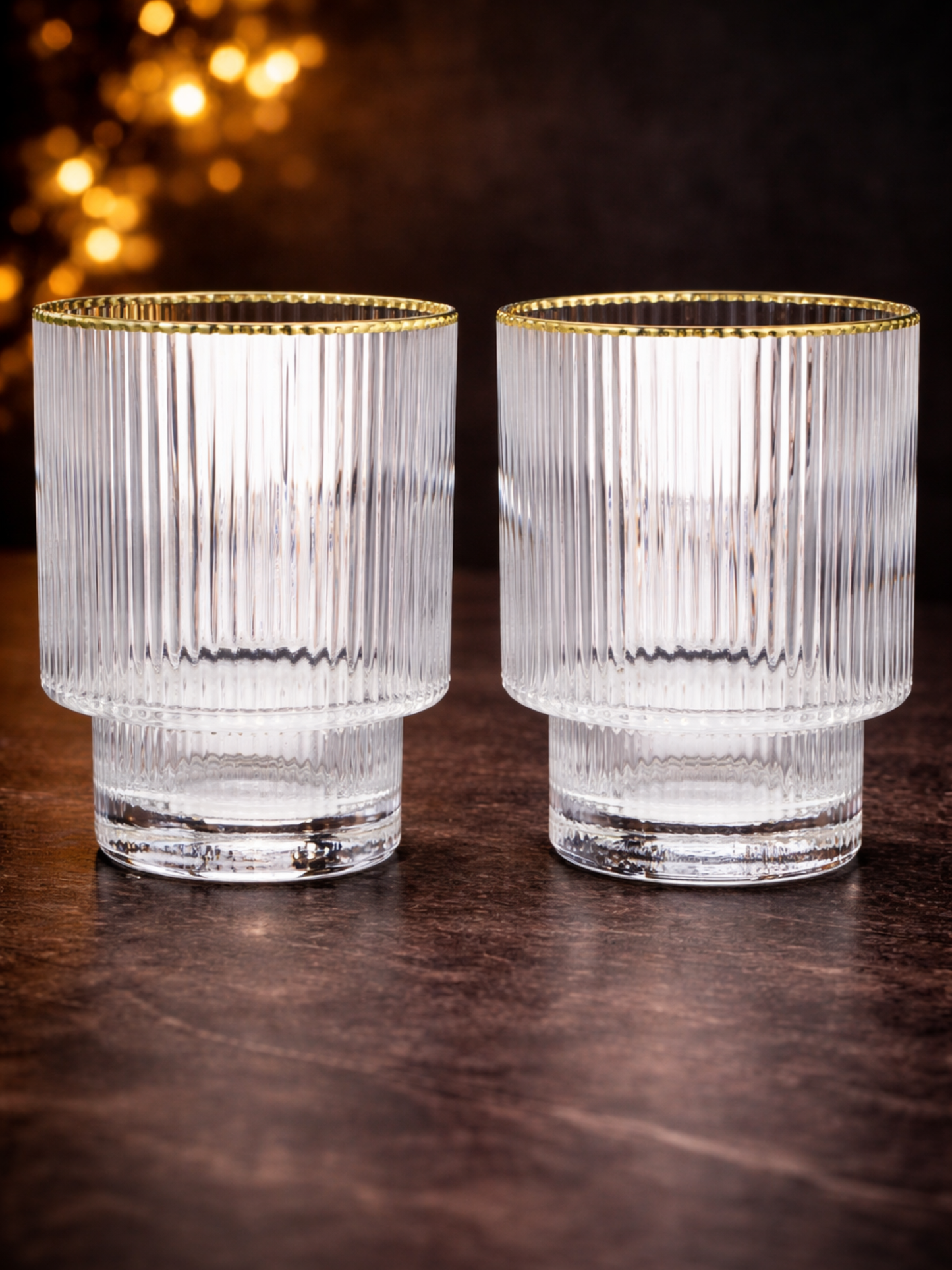 Luxe Ribbed Glass