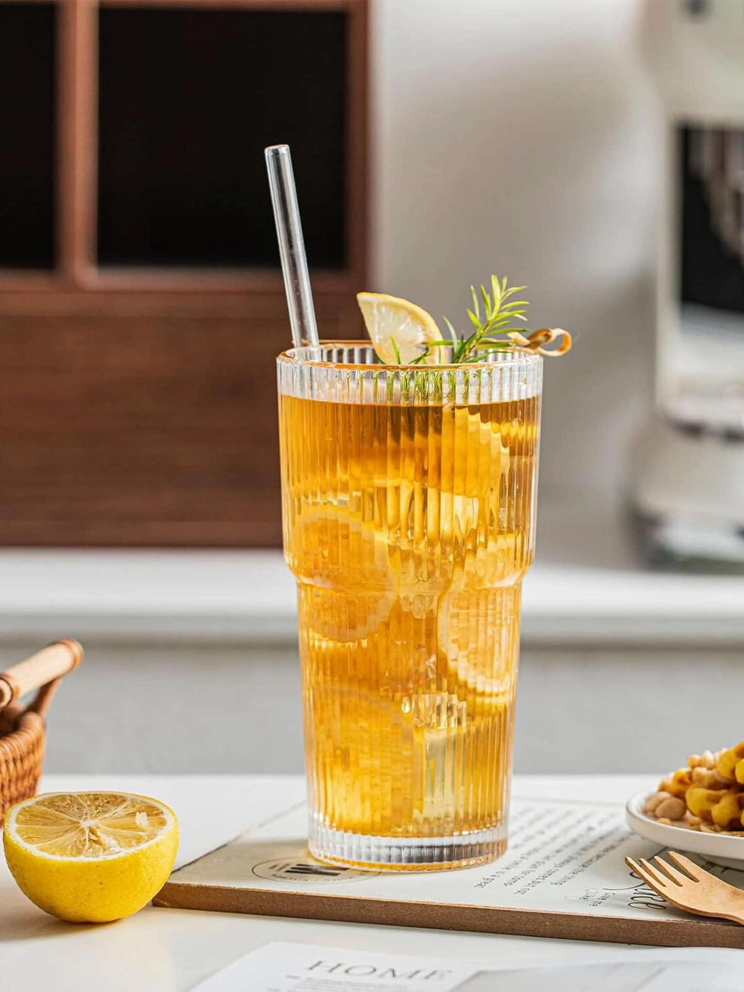 Nordic Ribbed Glass Set of 6 (290 ML)