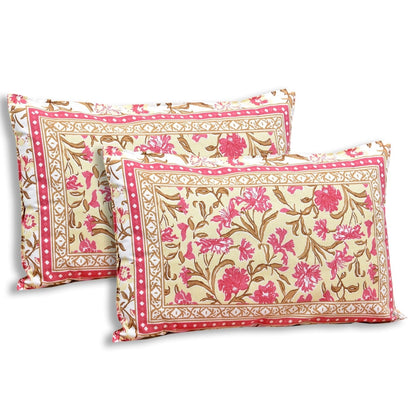 Parampara Print – Ethnic Jaipuri Printed Bedsheet Set with Pillow Covers