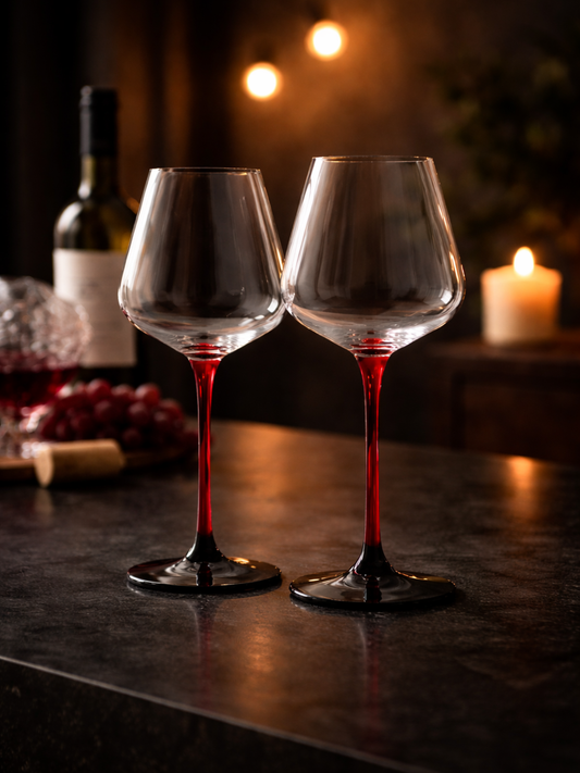 Crimson Stem Wine Glass (470 ML)
